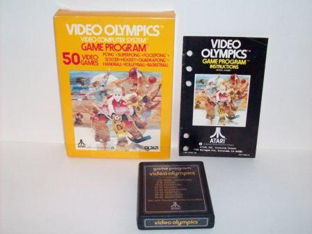 Video Olympics (text label) (CIB) - Atari 2600 Game